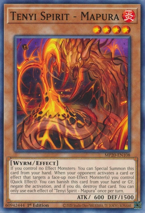 Tenyi Spirit - Mapura (20108) (MP20) - YuGiOh Single