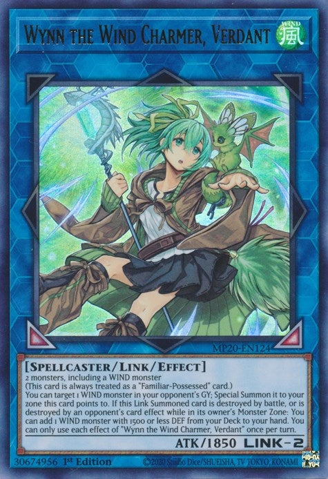Wynn the Wind Charmer Verdant (20124) (MP20) - YuGiOh Single