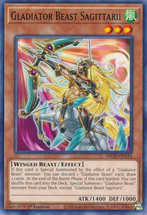 Gladiator Beast Sagittarii (20155) (MP20) - YuGiOh Single