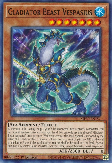 Gladiator Beast Vespasius (20157) (MP20) - YuGiOh Single