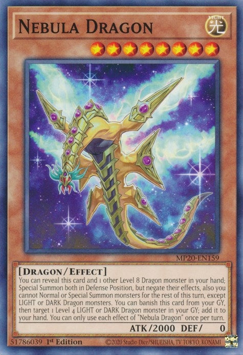Nebula Dragon (20159) (MP20) - YuGiOh Single