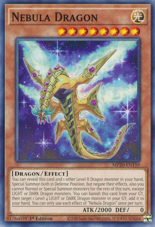 Nebula Dragon (20159) (MP20) - YuGiOh Single