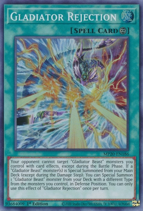 Gladiator Rejection (20186) (MP20) - YuGiOh Single