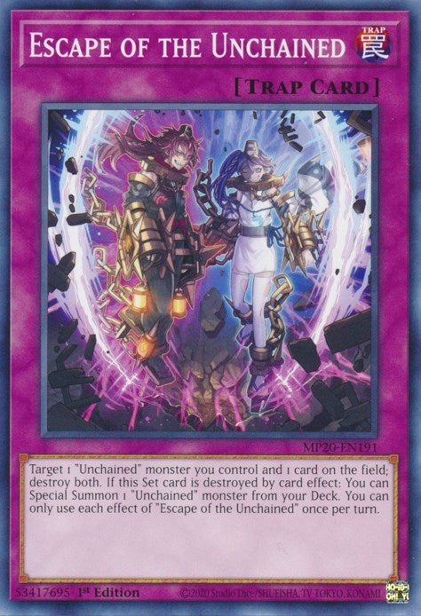 Escape of the Unchained (20191) (MP20) - YuGiOh Single