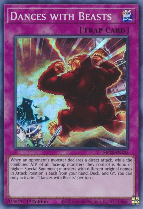 Dances with Beasts (20203) (MP20) - YuGiOh Single