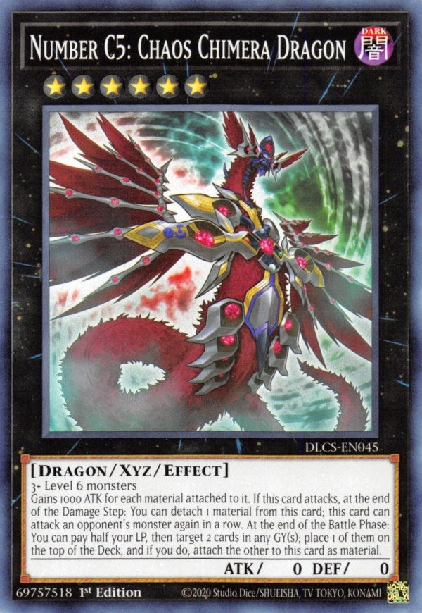 Number C5: Chaos Chimera Dragon (45) (DLCS) - YuGiOh Single