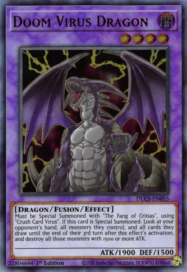 Doom Virus Dragon (55) (DLCS) - YuGiOh Single