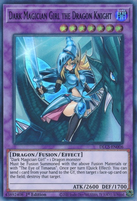 Dark Magician Girl the Dragon Knight (Purple) (6) (DLCS) - YuGiOh Single