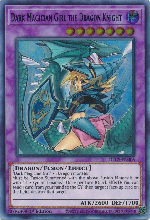 Dark Magician Girl the Dragon Knight (Alternate Art) (Blue) (6) (DLCS) - YuGiOh Single