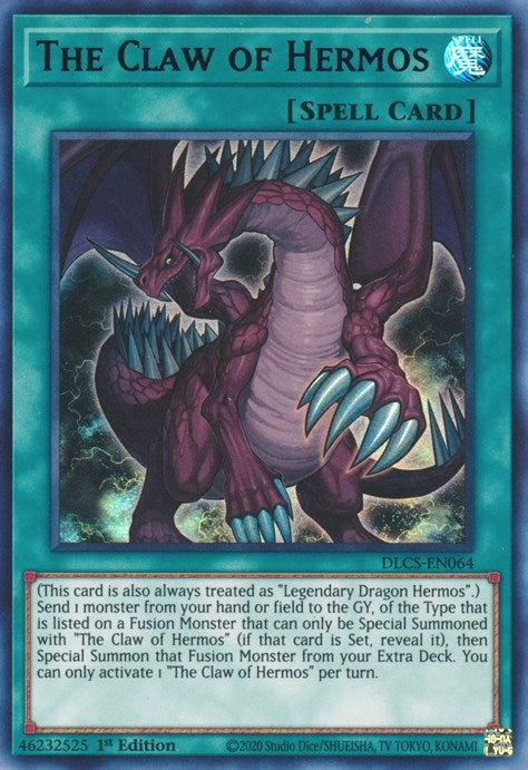 The Claw of Hermos (Purple) (64) (DLCS) - YuGiOh Single