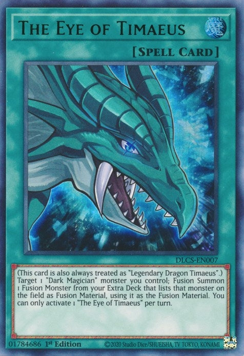 The Eye of Timaeus (Green) (7) (DLCS) - YuGiOh Single