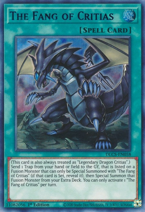 The Fang of Critias (Blue) (58) (DLCS) - YuGiOh Single