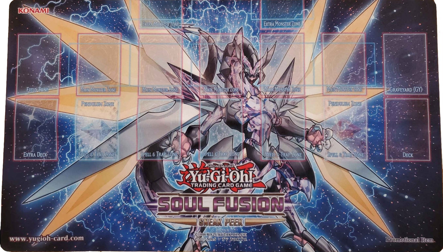 Yu-Gi-Oh! Soul Fusion Sneak Peek Promo Game Mat - Cyberse Clock Dragon - Playmats Sealed