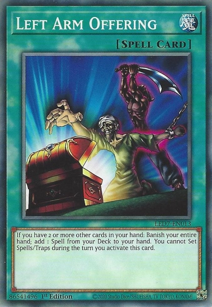 Left Arm Offering (7013) (LED7) - YuGiOh Single