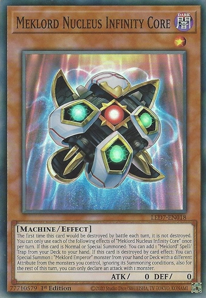 Meklord Nucleus Infinity Core (7018) (LED7) - YuGiOh Single