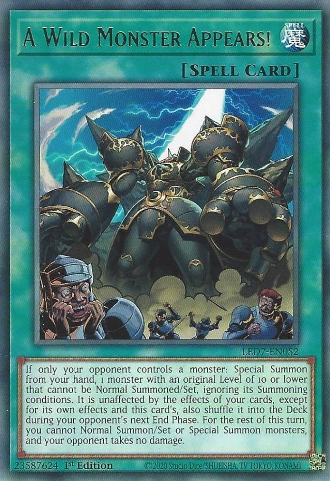 A Wild Monster Appears! (7052) (LED7) - YuGiOh Single