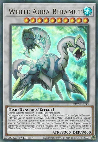 White Aura Bihamut (7056) (LED7) - YuGiOh Single