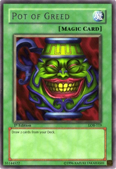 Pot of Greed (119) (LOB) - YuGiOh Single
