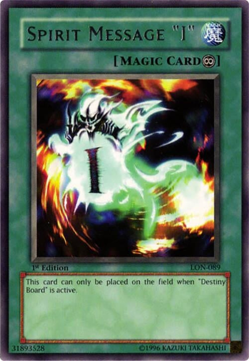 Spirit Message āIā (89) - YuGiOh Single