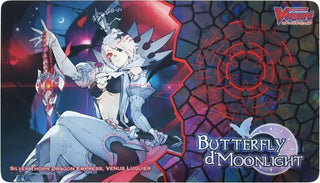 Cardfight!! Vanguard Sneak Preview Playmat: Butterfly d’Moonlight - Silver Thorn Dragon Empress Venus Luquier