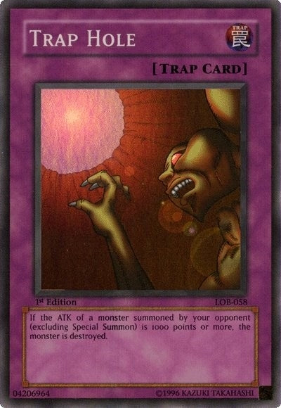Trap Hole (58) (LOB) - YuGiOh Single