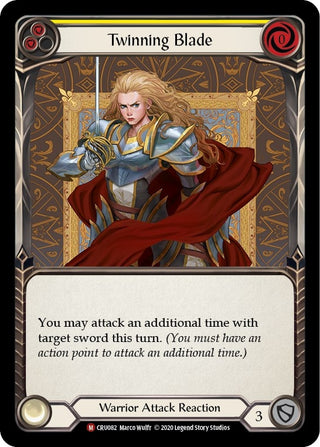 Image for Twinning Blade (CRU082) - Flesh and Blood TCG