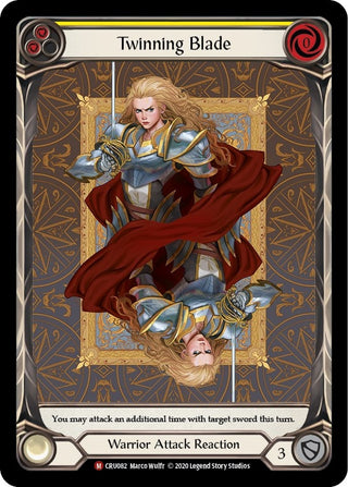 Image for Twinning Blade (Extended Art) (CRU082) - Flesh and Blood TCG