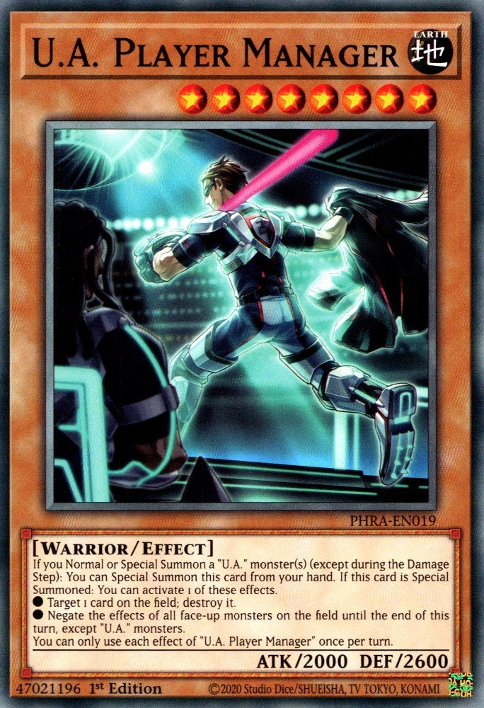 U.A. Player Manager (19) (PHRA) - YuGiOh Single