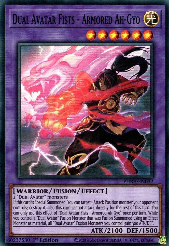 Dual Avatar Fists - Armored Ah-Gyo (32) (PHRA) - YuGiOh Single