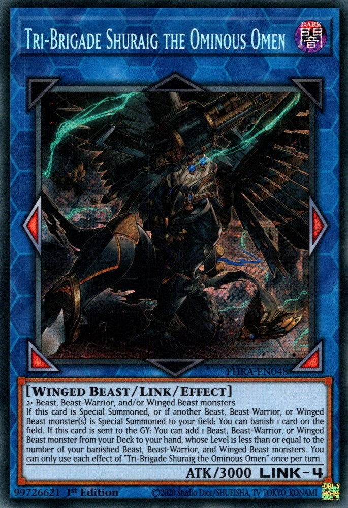 Tri-Brigade Shuraig the Ominous Omen (48) (PHRA) - YuGiOh Single