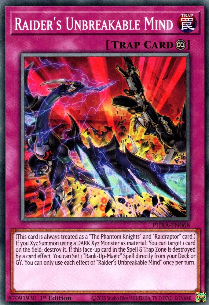 Raider’s Unbreakable Mind (68) (PHRA) - YuGiOh Single