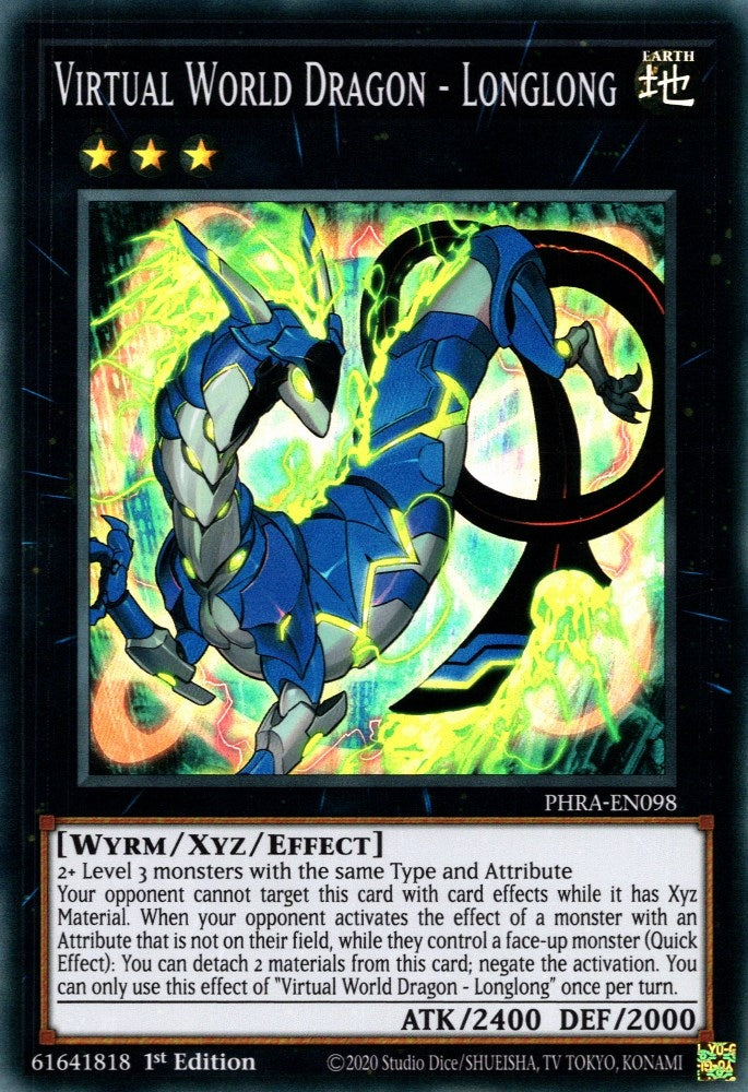 Virtual World Dragon - Longlong (98) (PHRA) - YuGiOh Single