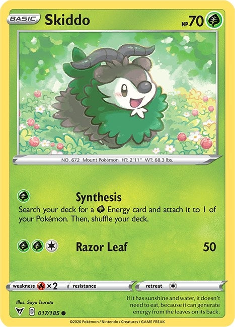 Skiddo (017/185) (SWSH04: Vivid Voltage)