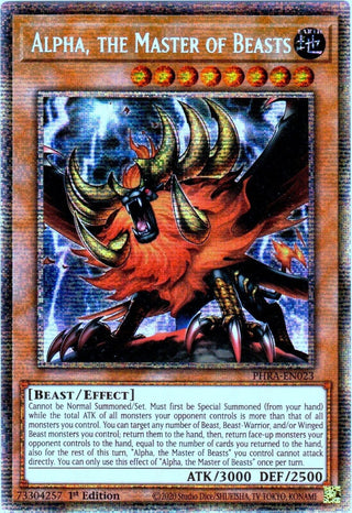 Alpha the Master of Beasts (Starlight Rare) (23) (PHRA) - YuGiOh Single