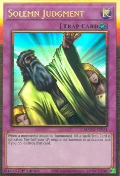 Solemn Judgment (51) (MAGO) - YuGiOh Single