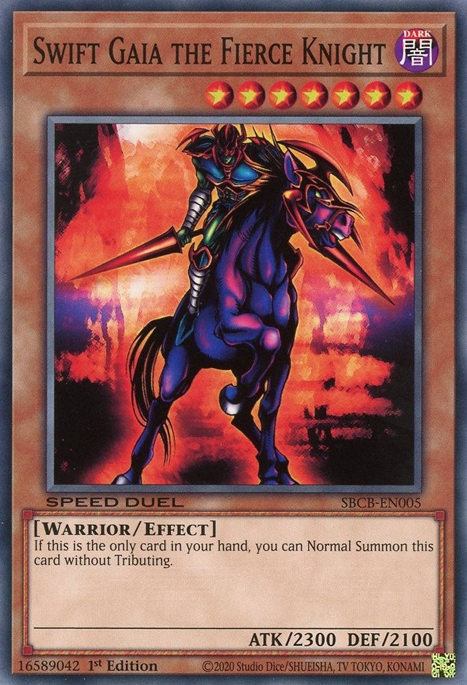 Swift Gaia the Fierce Knight (5) (SBCB) - YuGiOh Single