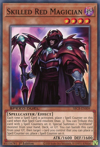 Skilled Red Magician (9) (SBCB) - YuGiOh Single