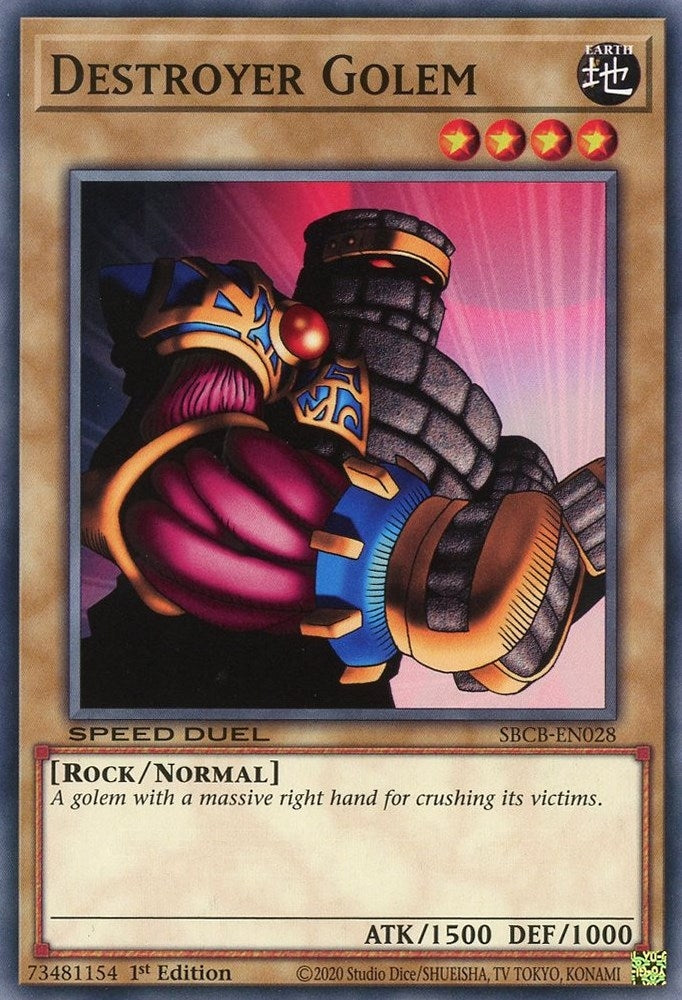 Destroyer Golem (28) (SBCB) - YuGiOh Single