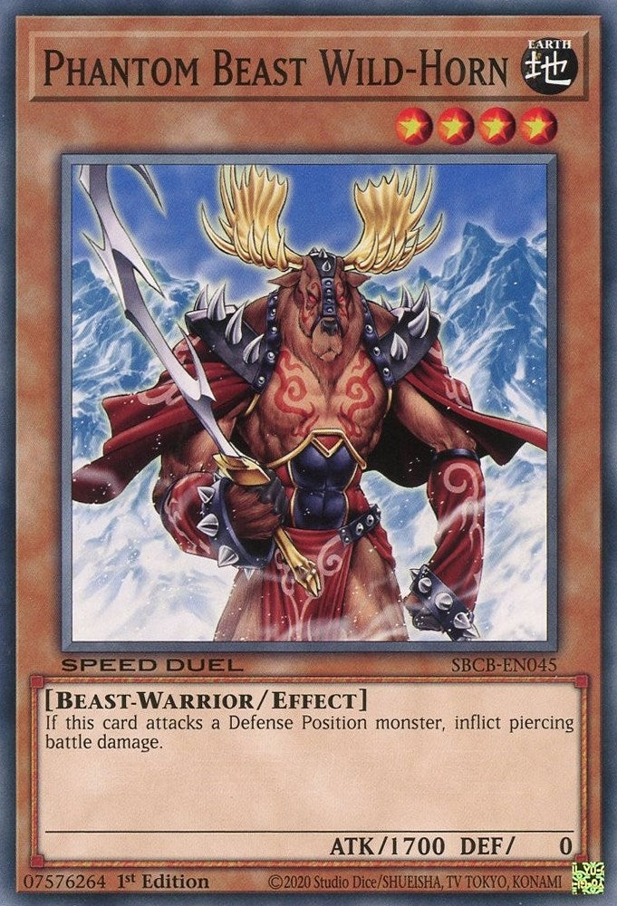 Phantom Beast Wild-Horn (45) (SBCB) - YuGiOh Single