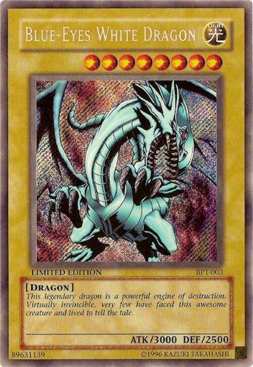 Blue-Eyes White Dragon (3) (BPT) - YuGiOh Single