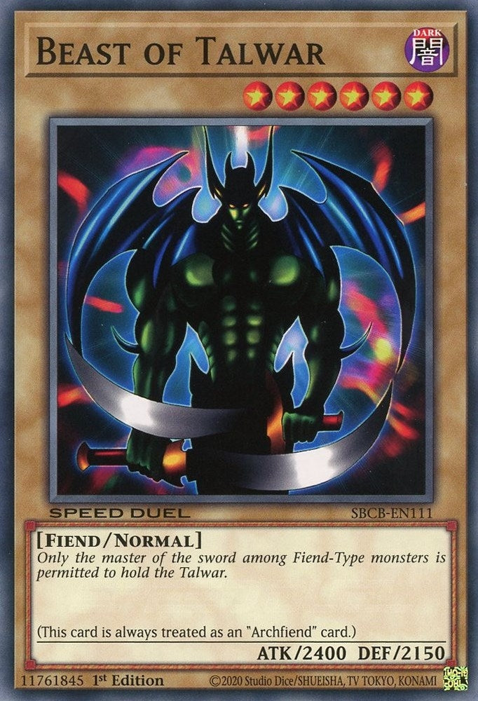 Beast of Talwar (111) (SBCB) - YuGiOh Single