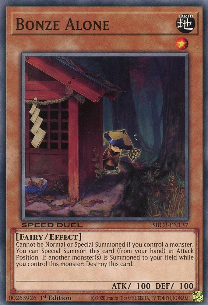 Bonze Alone (137) (SBCB) - YuGiOh Single