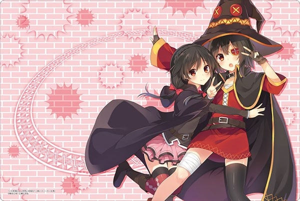 Bushiroad Rubber Mat Collection Vol.764: Kadokawa Sneaker Bunko - KonoSuba - Megumin & Yunyun (764) - Playmats Sealed