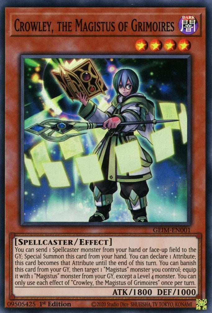 Crowley the Magistus of Grimoires (1) (GEIM) - YuGiOh Single