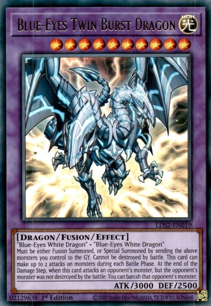 Blue-Eyes Twin Burst Dragon (2019) (LDS2) - YuGiOh Single