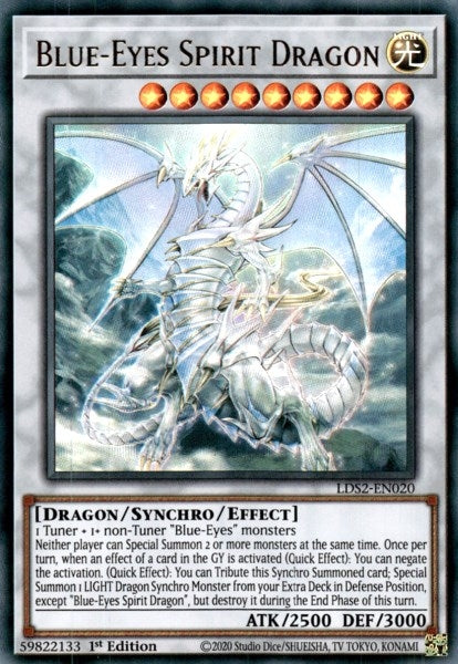Blue-Eyes Spirit Dragon (2020) (LDS2) - YuGiOh Single
