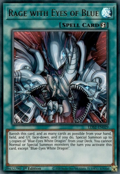 Rage with Eyes of Blue (2029) (LDS2) - YuGiOh Single