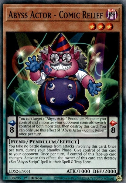 Abyss Actor - Comic Relief (2061) (LDS2) - YuGiOh Single