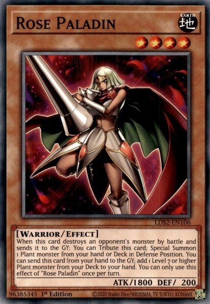 Rose Paladin (2106) (LDS2) - YuGiOh Single