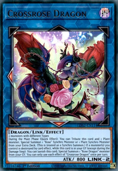 Crossrose Dragon (2114) (LDS2) - YuGiOh Single